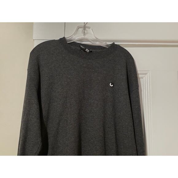 Vtg Southpole Shirt Mens XXL Black Long Sleeve Waffle Knit Thermal Hip Hop Y2K - Picture 5 of 8